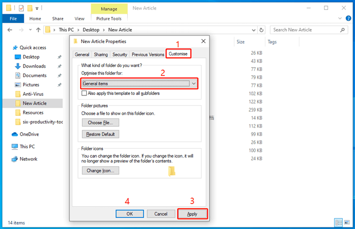 file explorer Windows 10 file properties
