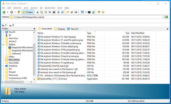 Windows File Explorer Alternative - Explorer++