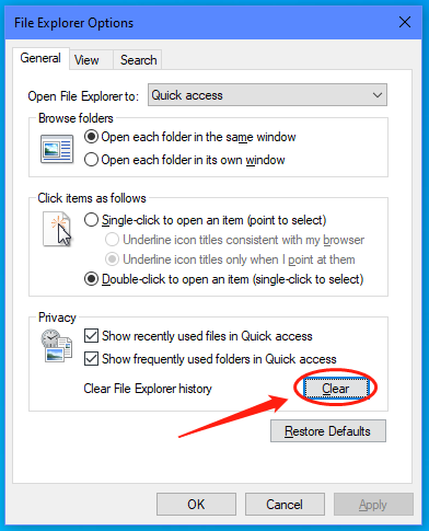 4-File Explorer Options
