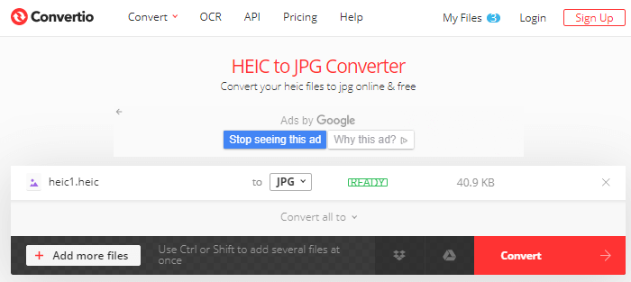 Convertio free convert tool