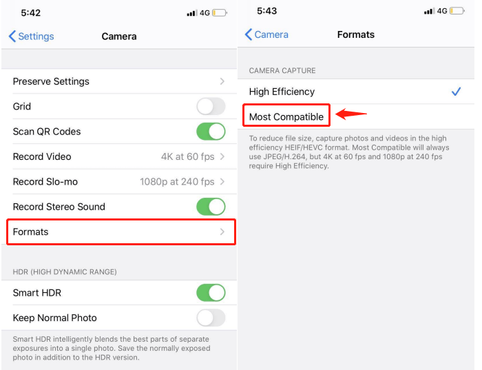 ios settings