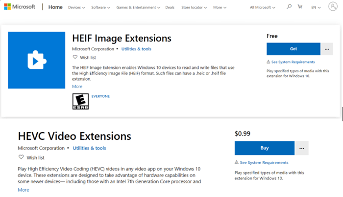 HEIF image extention HEVC video extention_1