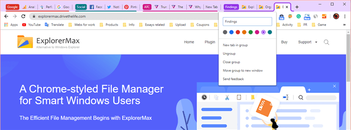 Chrome Tab Groups