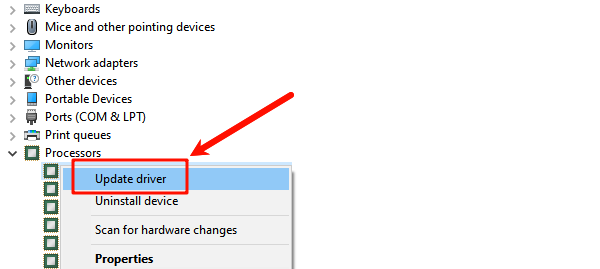 select-update-driver